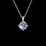 Round Solitaire Necklace