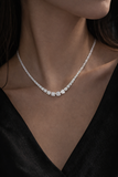 4- Prong Graduated Tennis Necklace
