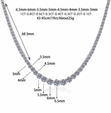 4- Prong Graduated Tennis Necklace